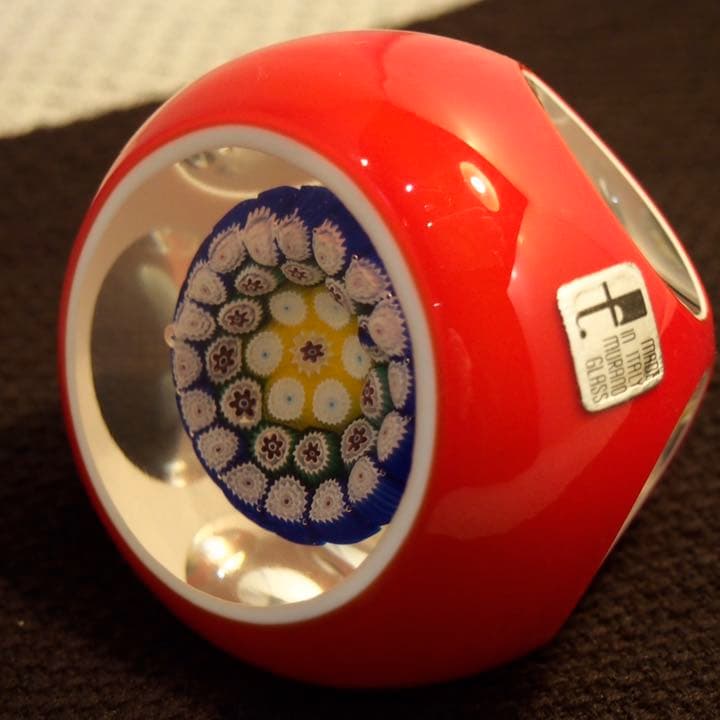✴️匿名配送 ムラノ☆ ミルフィオリ✴️ ガラスペーパーウェイト Murano