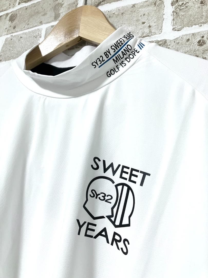 【早い者勝ち❣️】新品 SY32 メンズ モックネック XLサイズ 白 ホワイト