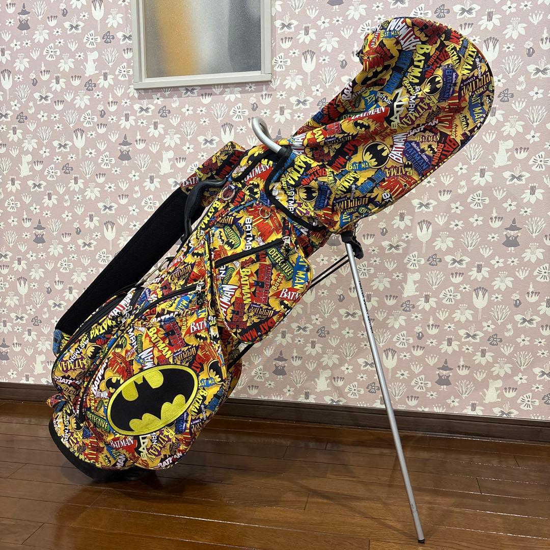 MASTER BANNY バットマン アメコミ柄　ゴルフバッグ スタンド付き