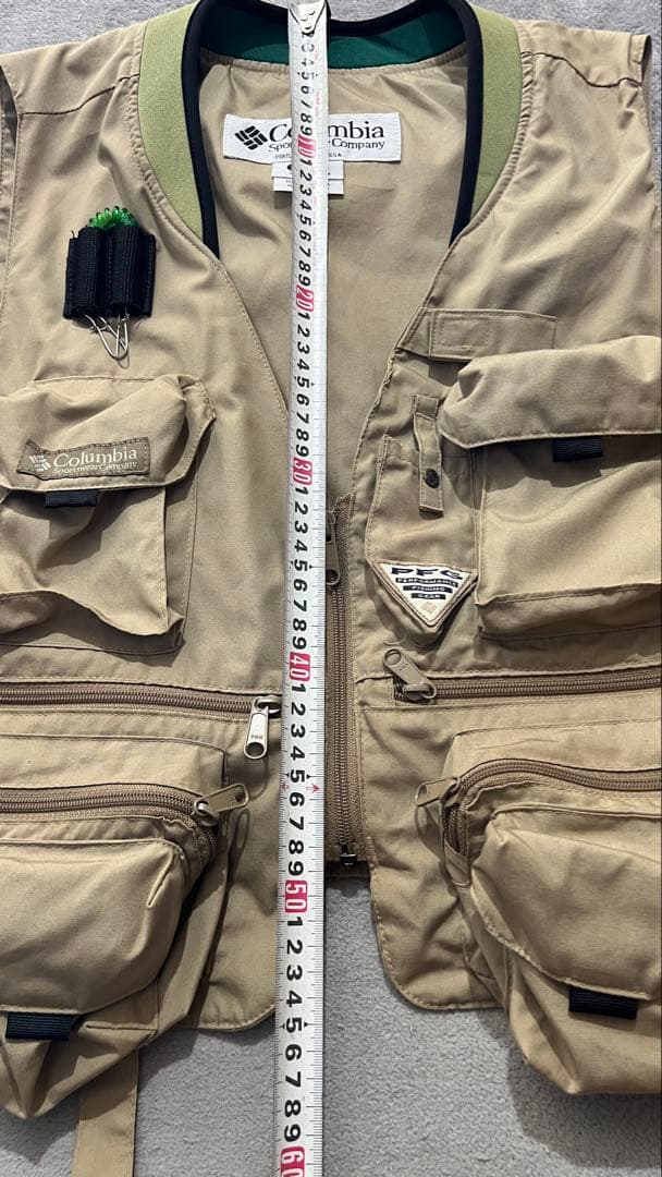 Columbia フィッシングベスト ベージュ
