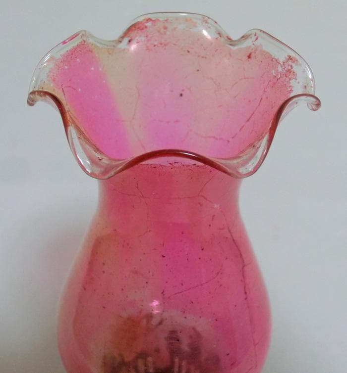 ☆アルコールランプ☆オイル☆ランタン☆花形☆ピンク☆菱形タンク☆三つ足☆