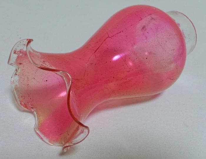 ☆アルコールランプ☆オイル☆ランタン☆花形☆ピンク☆菱形タンク☆三つ足☆