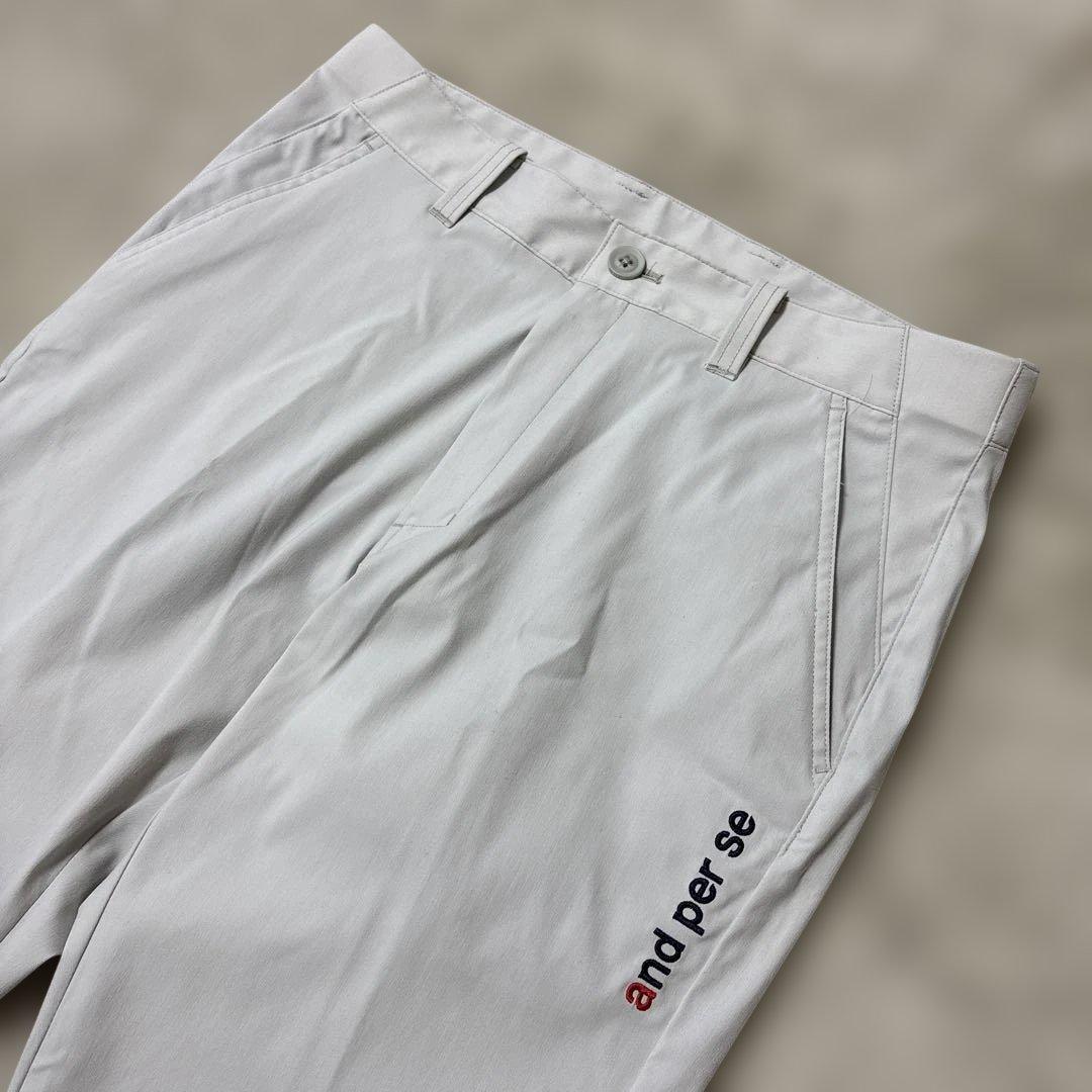 未使用品☆アンパスィ and per se ゴルフ　ロングパンツ メンズ