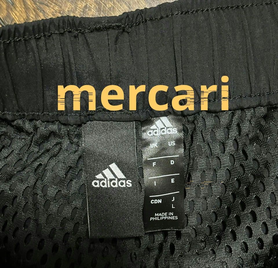 adidas☆アディダスTHREESTRIPES黒×オレンジLサイズ