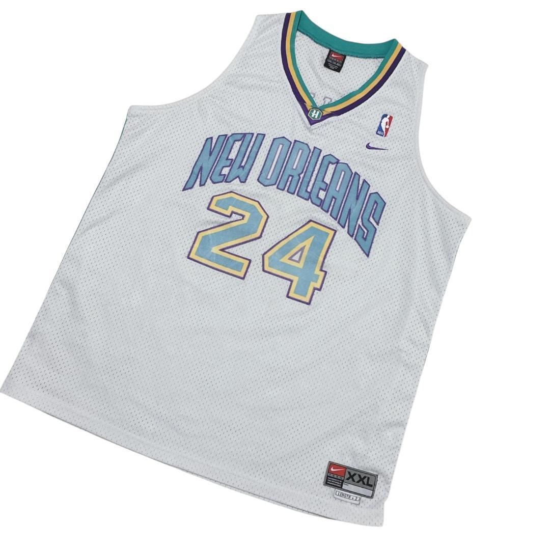 NIKE NBAペリカンズ バスケゲームシャツ ユニフォーム 2XL 刺繍ロゴ