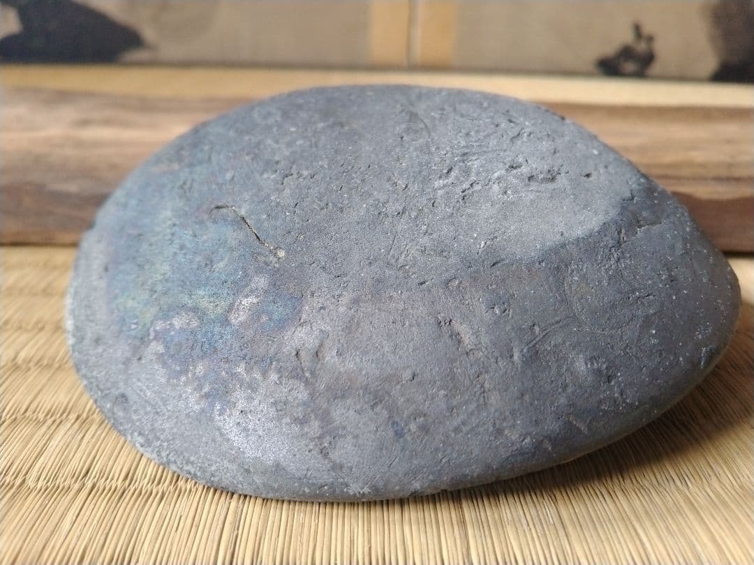 平安～鎌倉時代　瓦器小皿　骨董　古美術　発掘品　黒色土器　酒器　茶道具