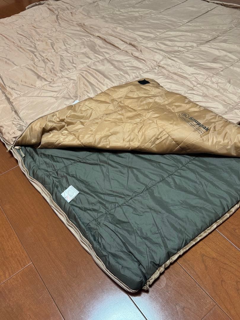 【消毒済】Snugpak(スナグパック）寝袋 2枚組合せ 下限使用温度-17℃