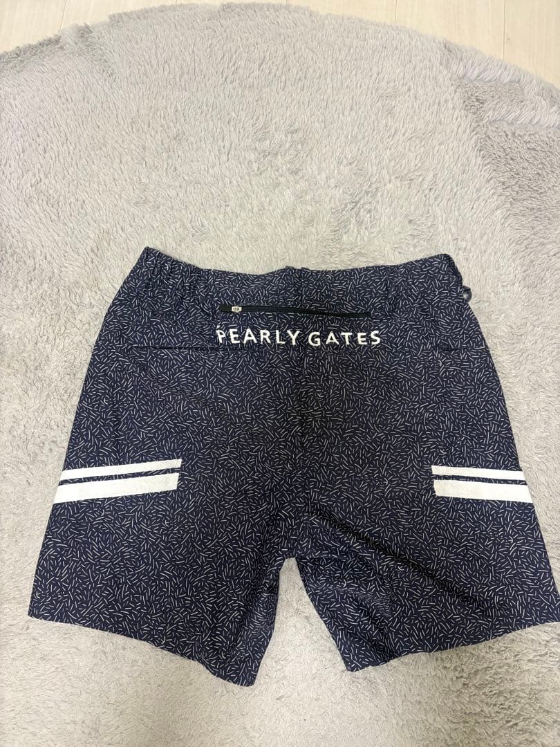 PEARLY GATES ネイビー パターンパンツ