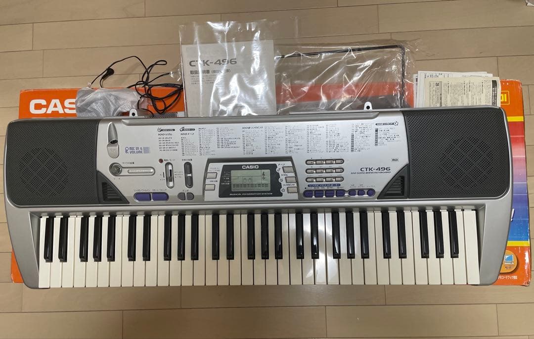 CASIO CTK-496 電子キーボード 電子ピアノ 61鍵