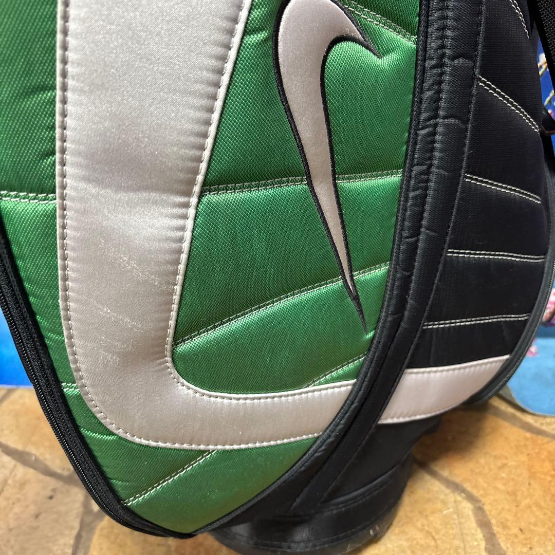寶BX-1199 NIKE ナイキ カート式 キャディバッグ ブラック/グリーン