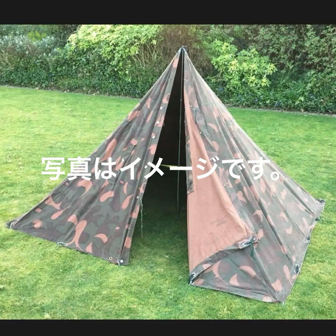 i*1様 ハンガリー軍　軍幕③　ポンチョ　２枚　ポール・ペグセット　ワンポールテ