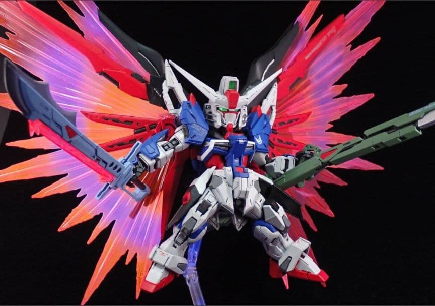 MGSD デスティニーガンダム SpecⅡレールガン装備 改修塗装済完成品