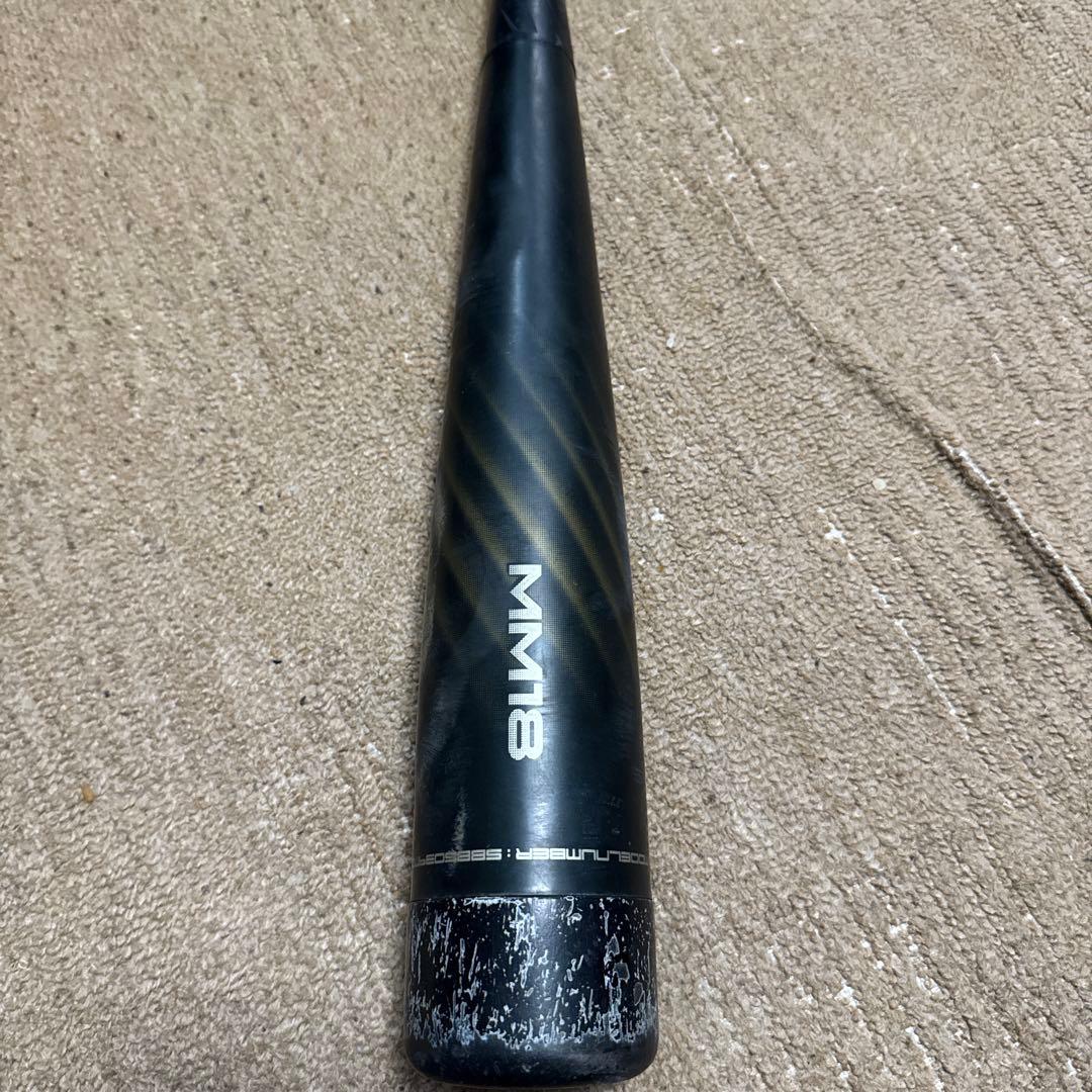 h*o様 SSK MM18 ブラック/ゴールド 軟式少年用バット ミドルバランス