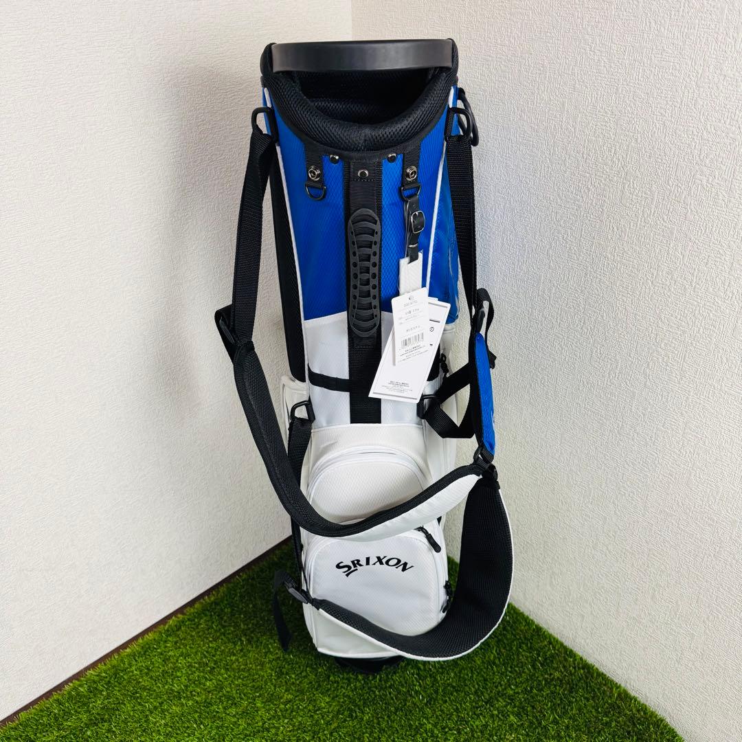 【新品】SRIXON スタンド ダブルショルダー キャディバッグ 青