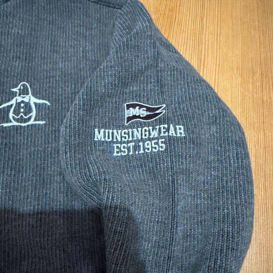 Mansingwear グレー ハーフジップニット ゴルフウェア Lサイズ 新品
