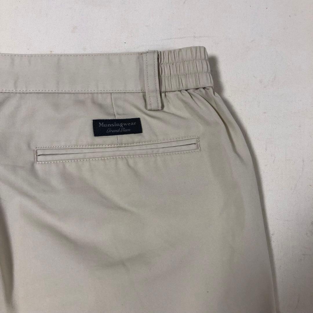 マンシングウェア ゴルフ ハーフパンツ ベージュ Lサイズ