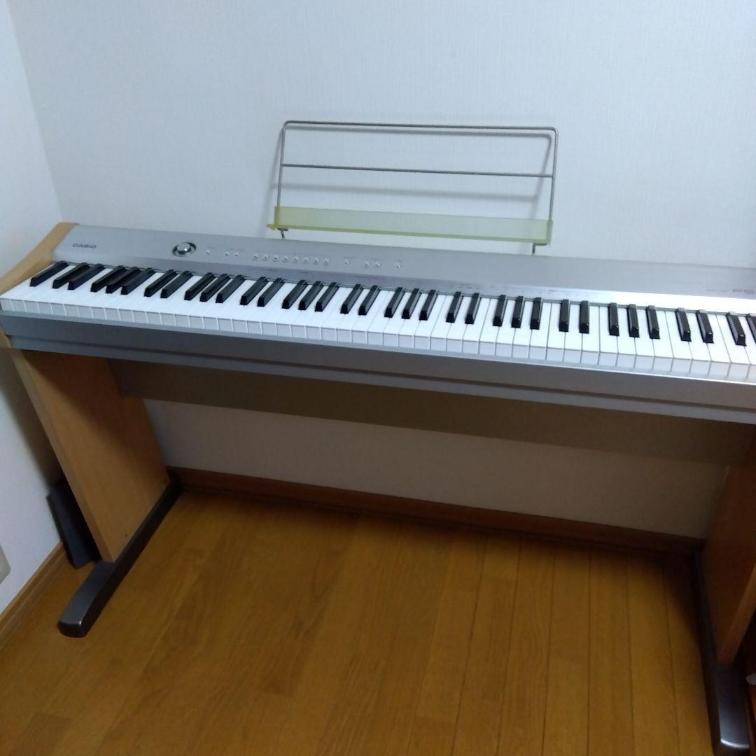 《美品》CASIO PS-20 ホワイト 88鍵電子ピアノ　専用台付き