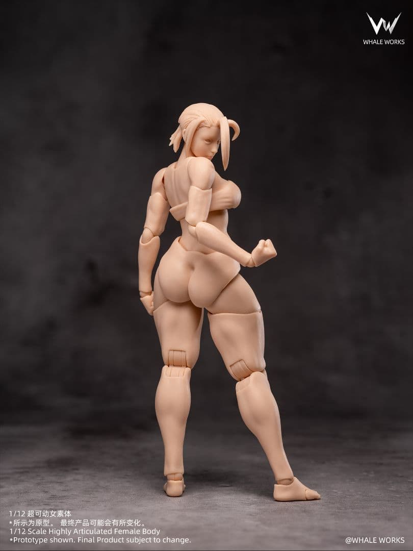 WHALE WORKS 1/12 白肌　ボディ　RIN 凛　眼球可動式ヘッド