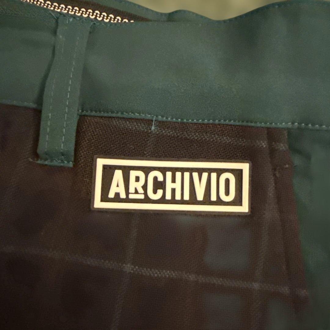 ARCHIVIO ダークネイビー チェック柄パンツ