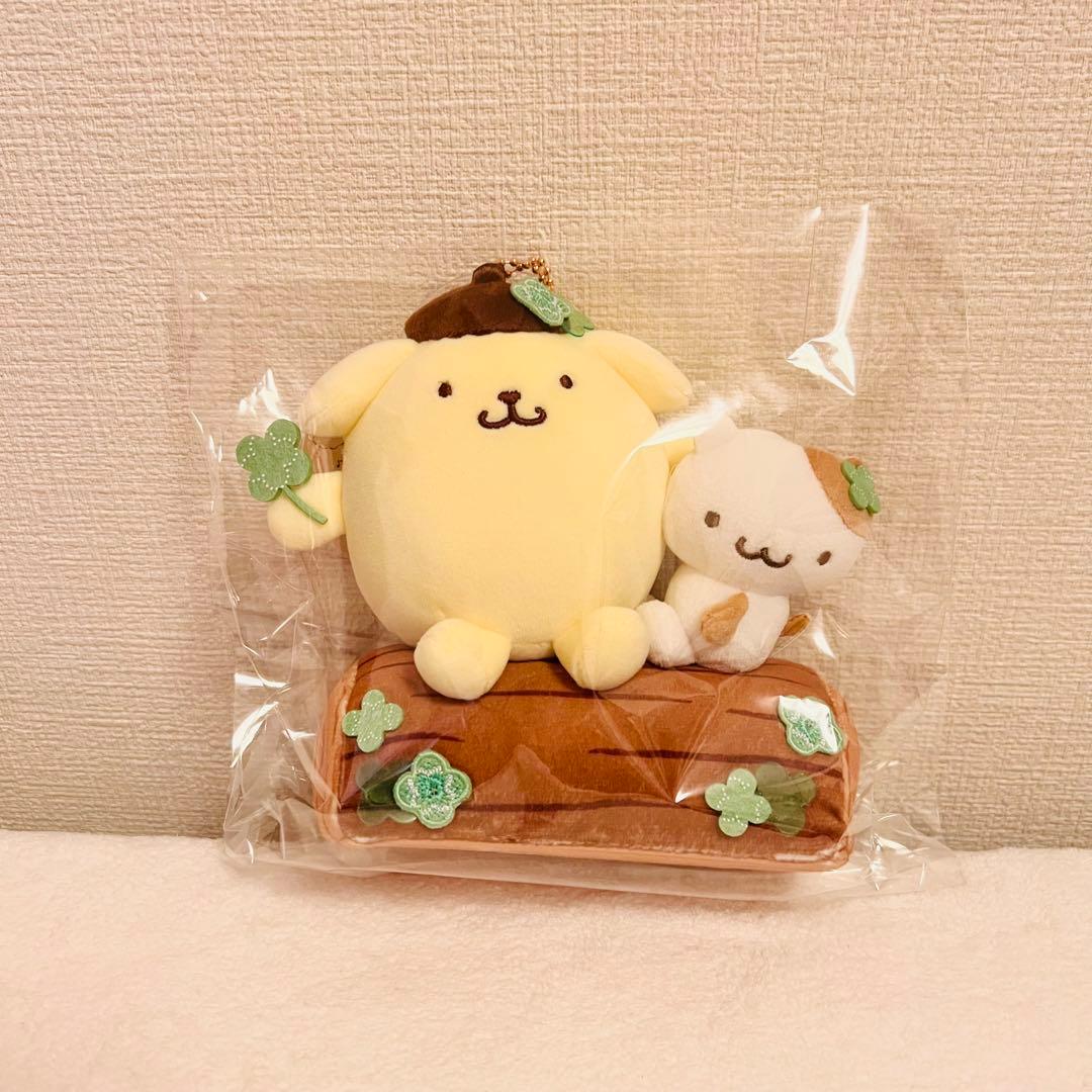 お顔厳選　ポムポムプリン いちごフレンズシリーズ ボアマスコット 5点