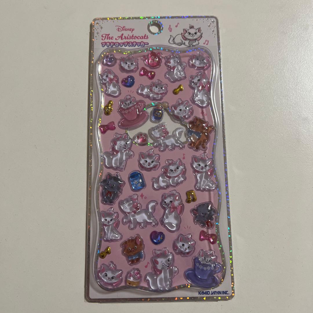 【正規品】プチドロップステッカー　ディズニー　マリーちゃんたまごっち等6枚セット