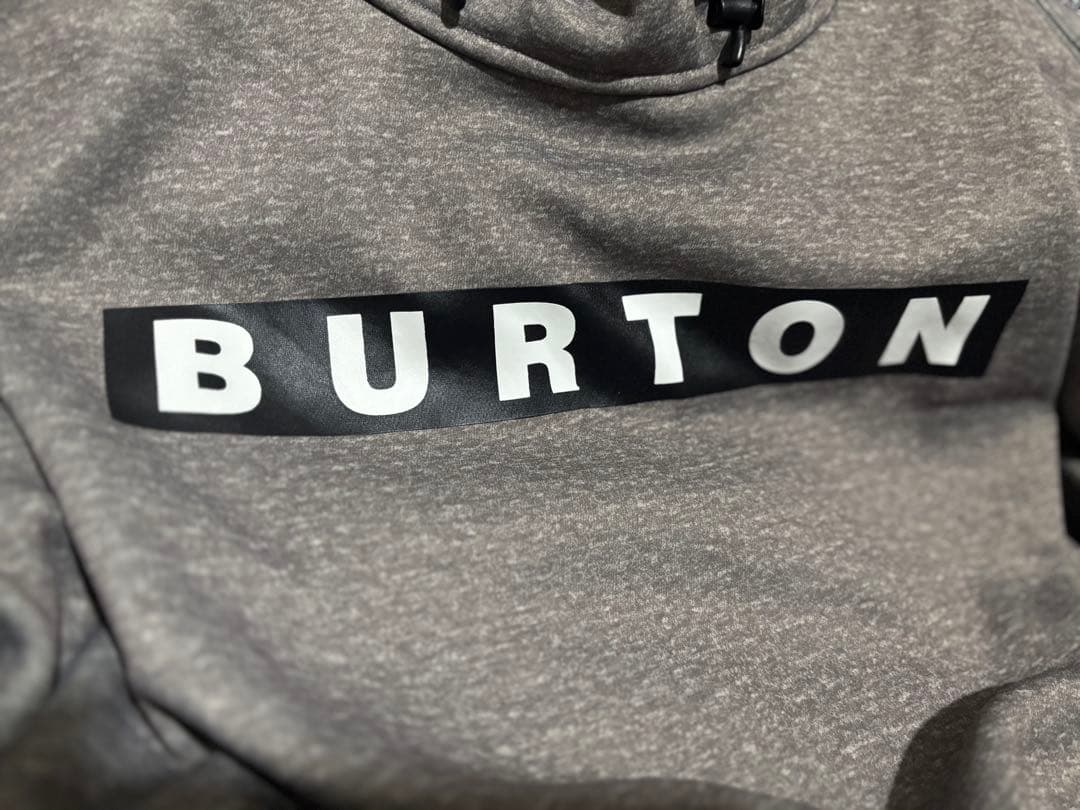 BURTON バートン スノーボード スキー ウェア　裏起毛パーカー グレー