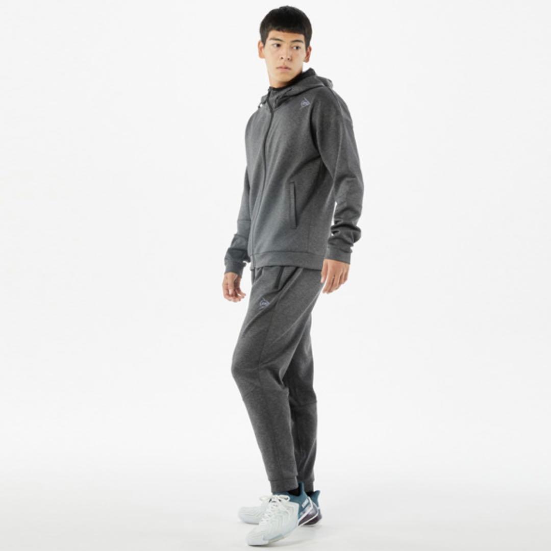 【DUNLOP】ダンロップ ユニセックス スエットパンツ 杢ブラック
