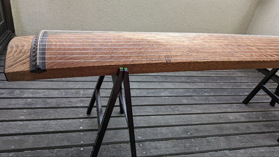 琴=箏 十三絃 楽器に相応しい天然素材の琴柱.布張りの専用ケース