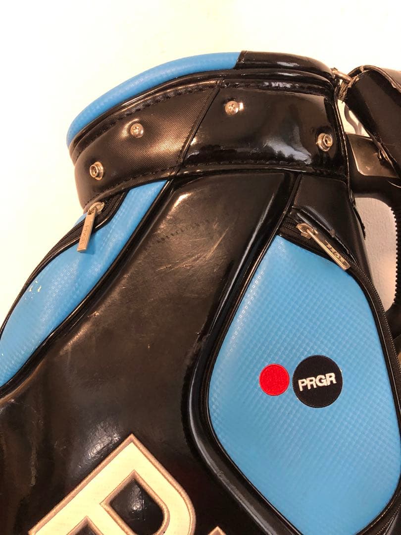 【送料込み】廃盤希少品　PRGR キャディバッグ ゴルフバッグ　フード付き