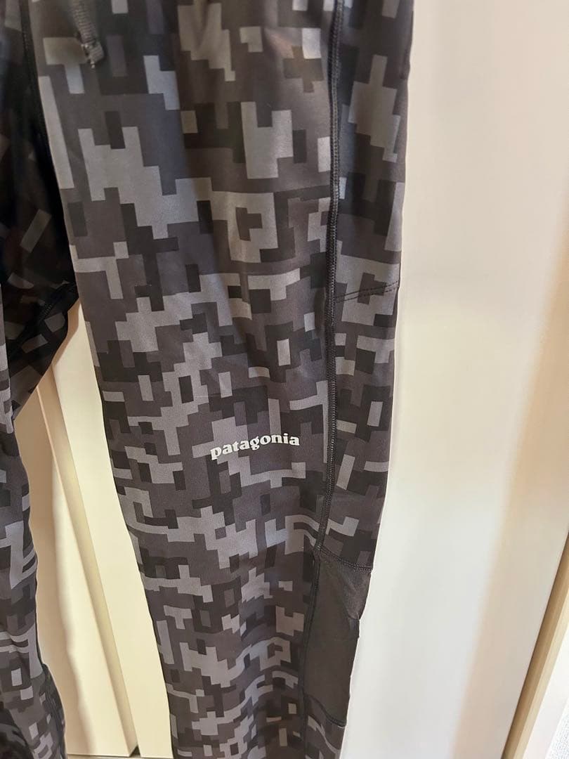 【超希少サンプル品】Patagonia カモフラージュ柄 タイツ　メンズS