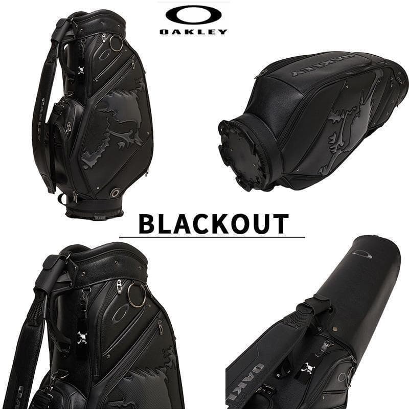 新品 オークリー OAKLEY スカル ゴルフ キャディバッグ ブラックアウト