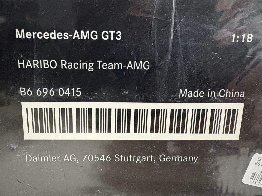 1/18 Spark AMG GT3 HARIBO ニュルブルクリンク 純正