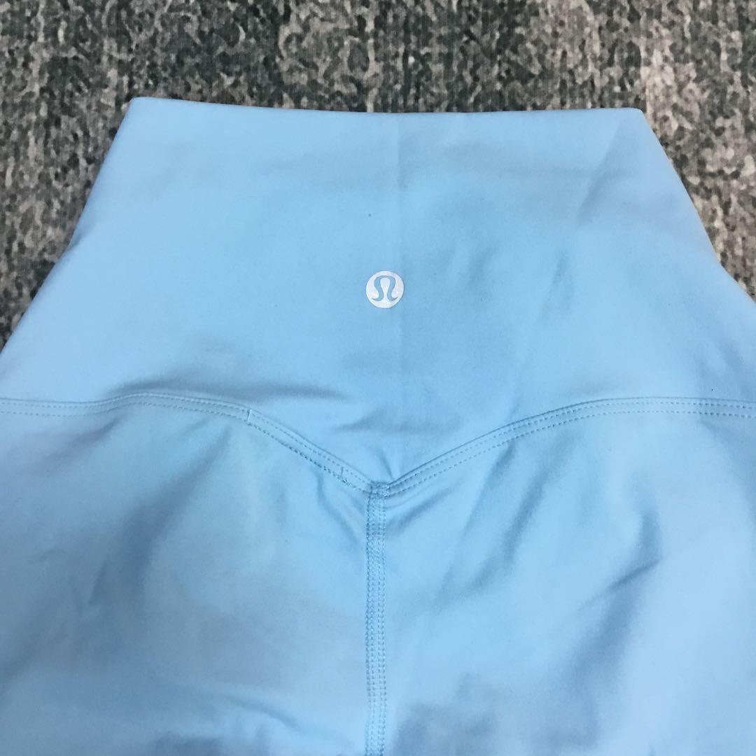 新品☆ LULULEMON 水色 ハイウエスト ヨガパンツ サイズ2
