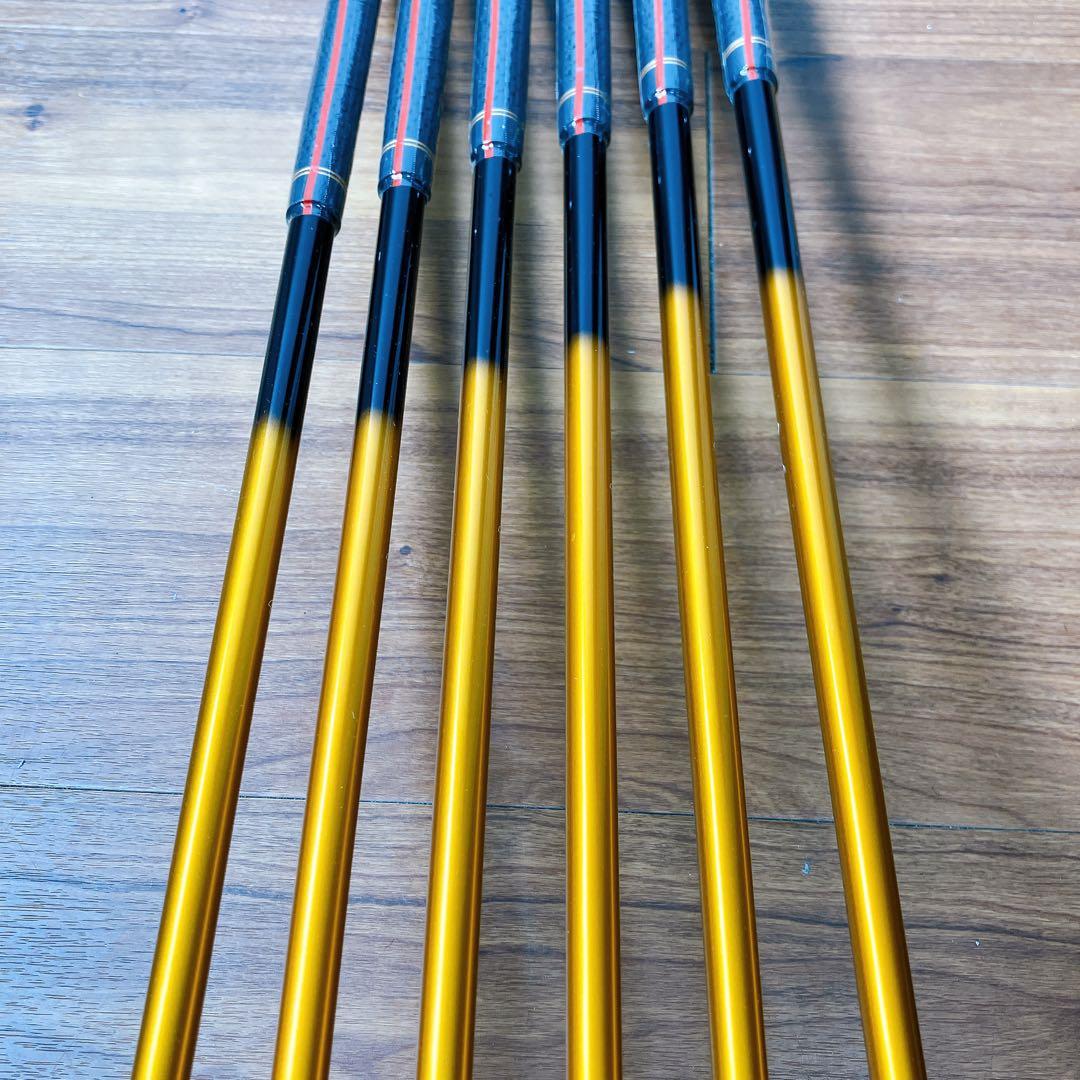 【ほぼ未使用】本間睦　MH500X2　5-PW　6本セット　純正カーボン R