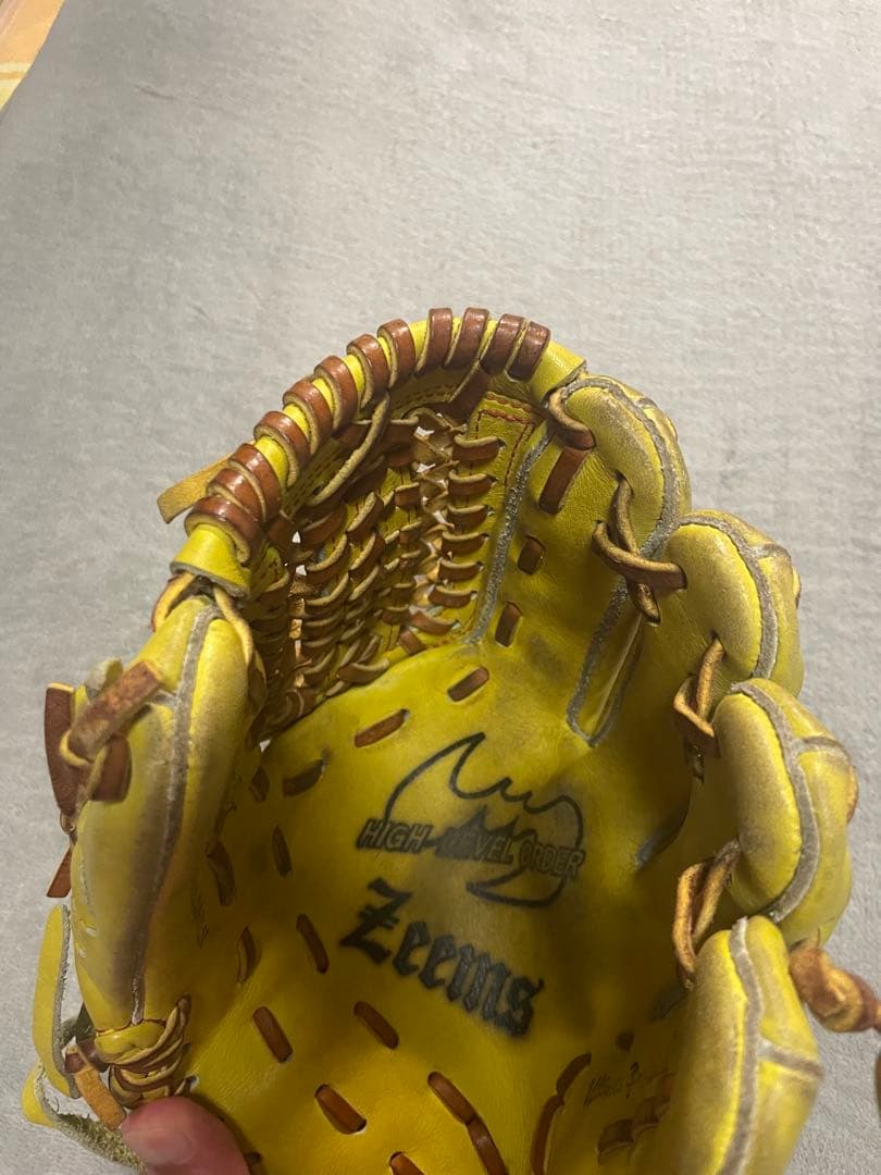 Zeems イエロー 軟式内野野球グローブ　早い者勝ち