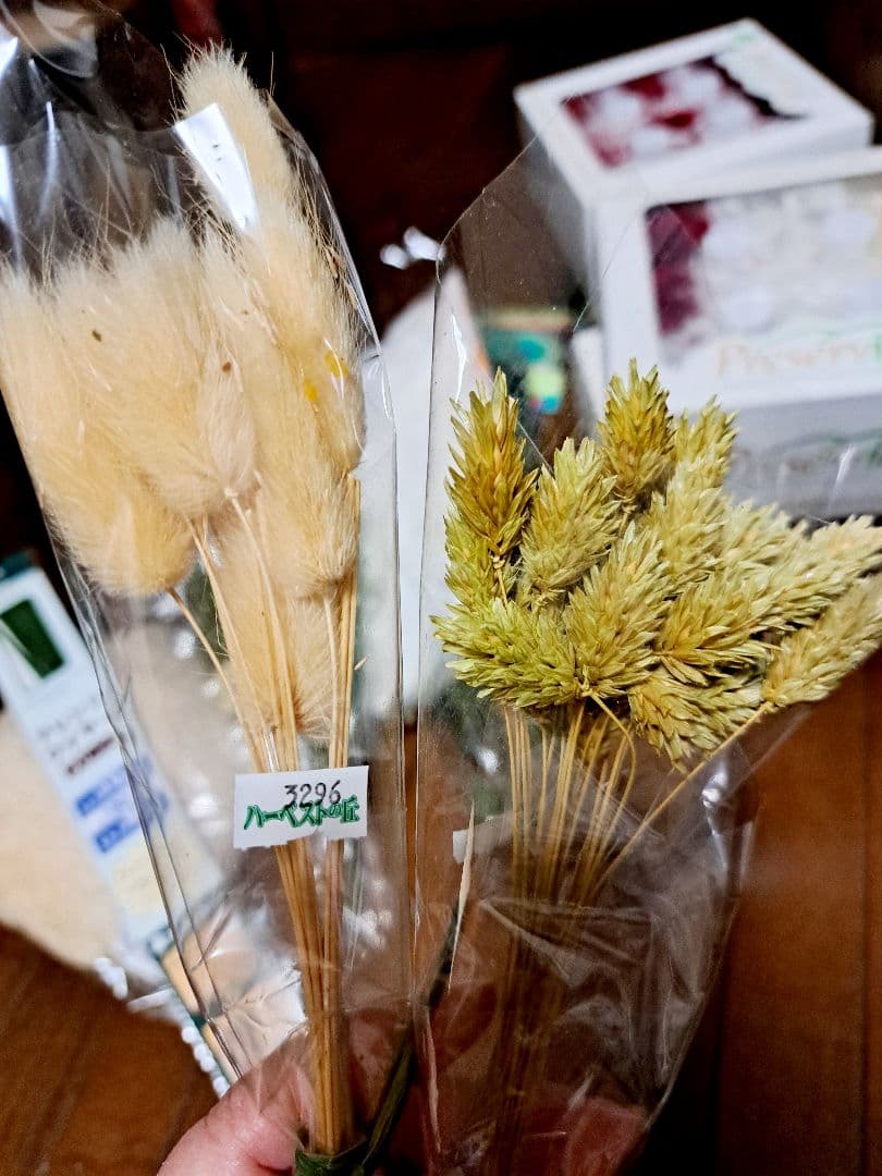 【未使用残】プリザーブドフラワー 、ドライフラワー花材など大量まとめて