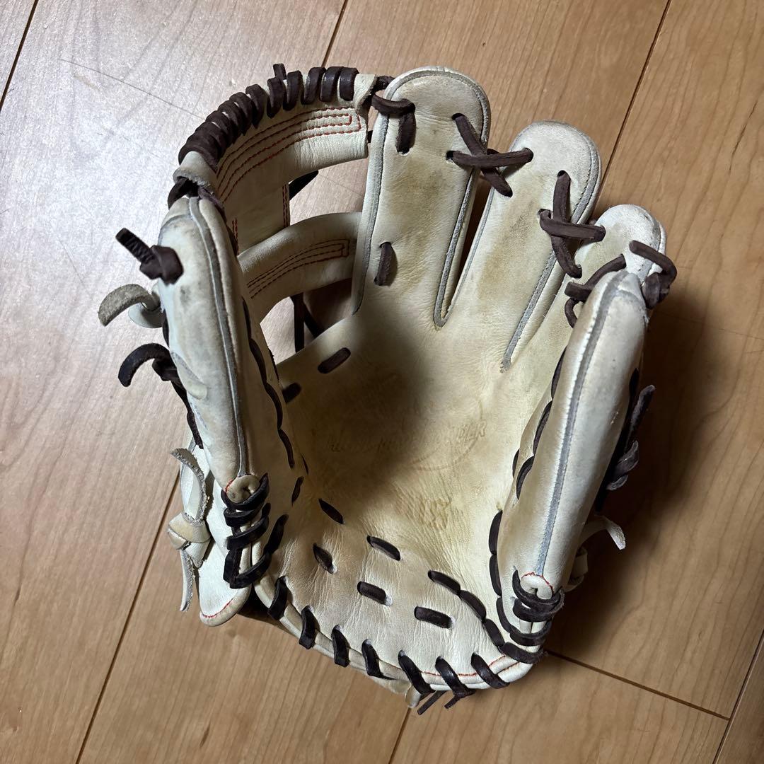 Zeems 硬式野球用レザーグローブ クリーム色