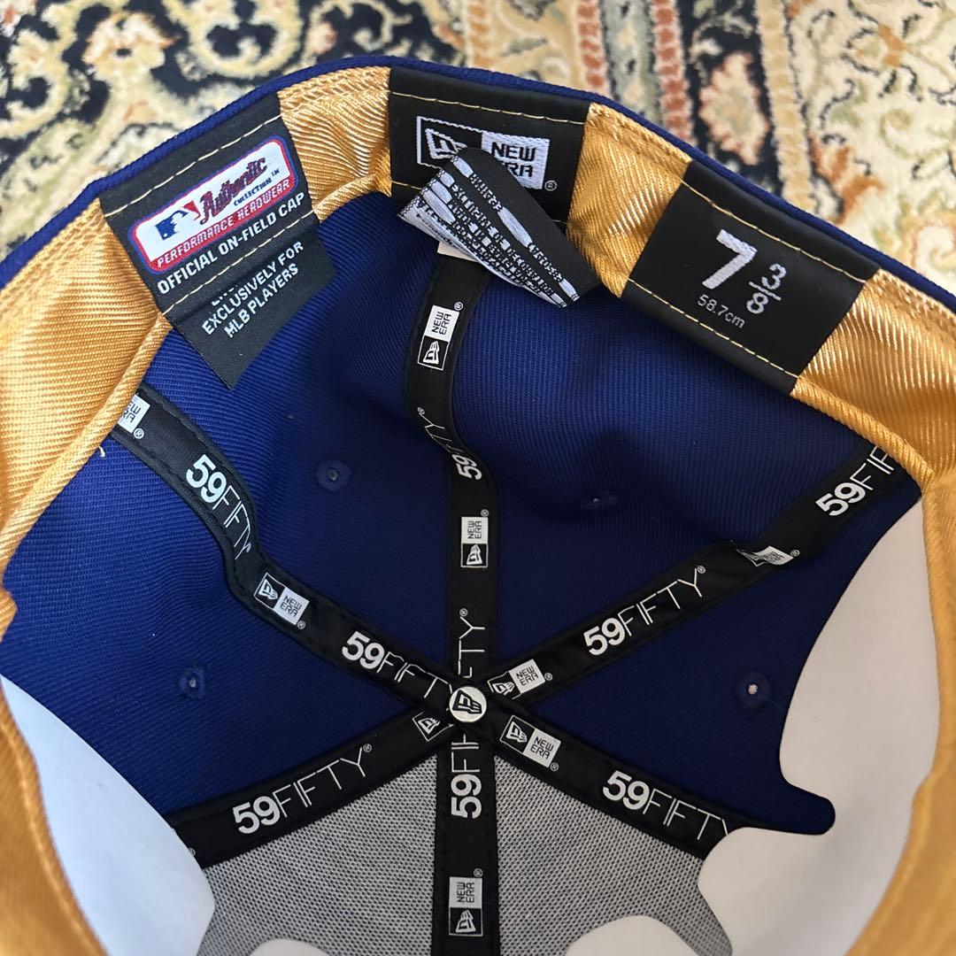 ドジャース59FIFTY 2025年ゴールドキャップ 7 3/8