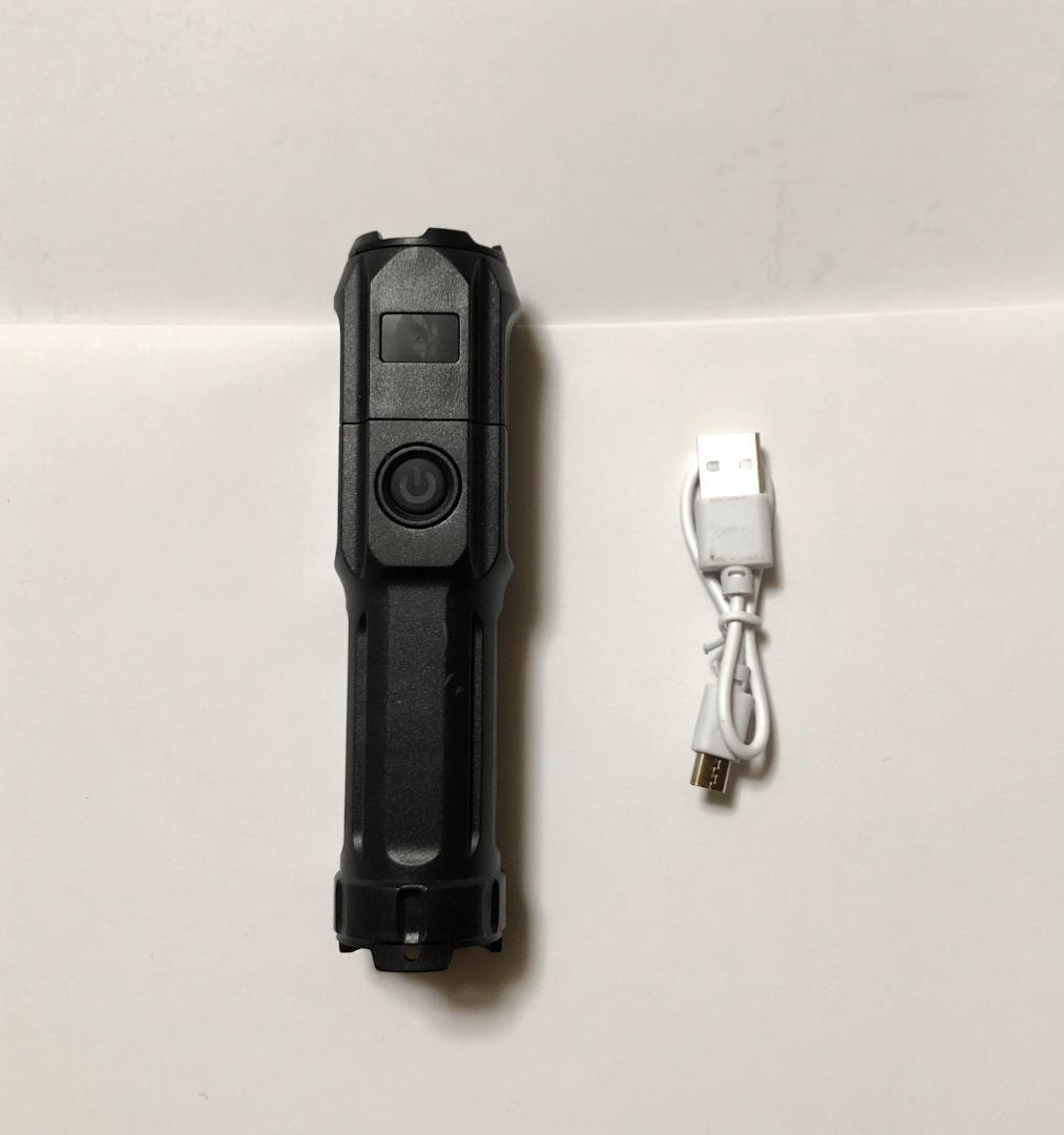 ズーミングライト LEDライト 強力照射 USB充電式 超小型 懐中電灯