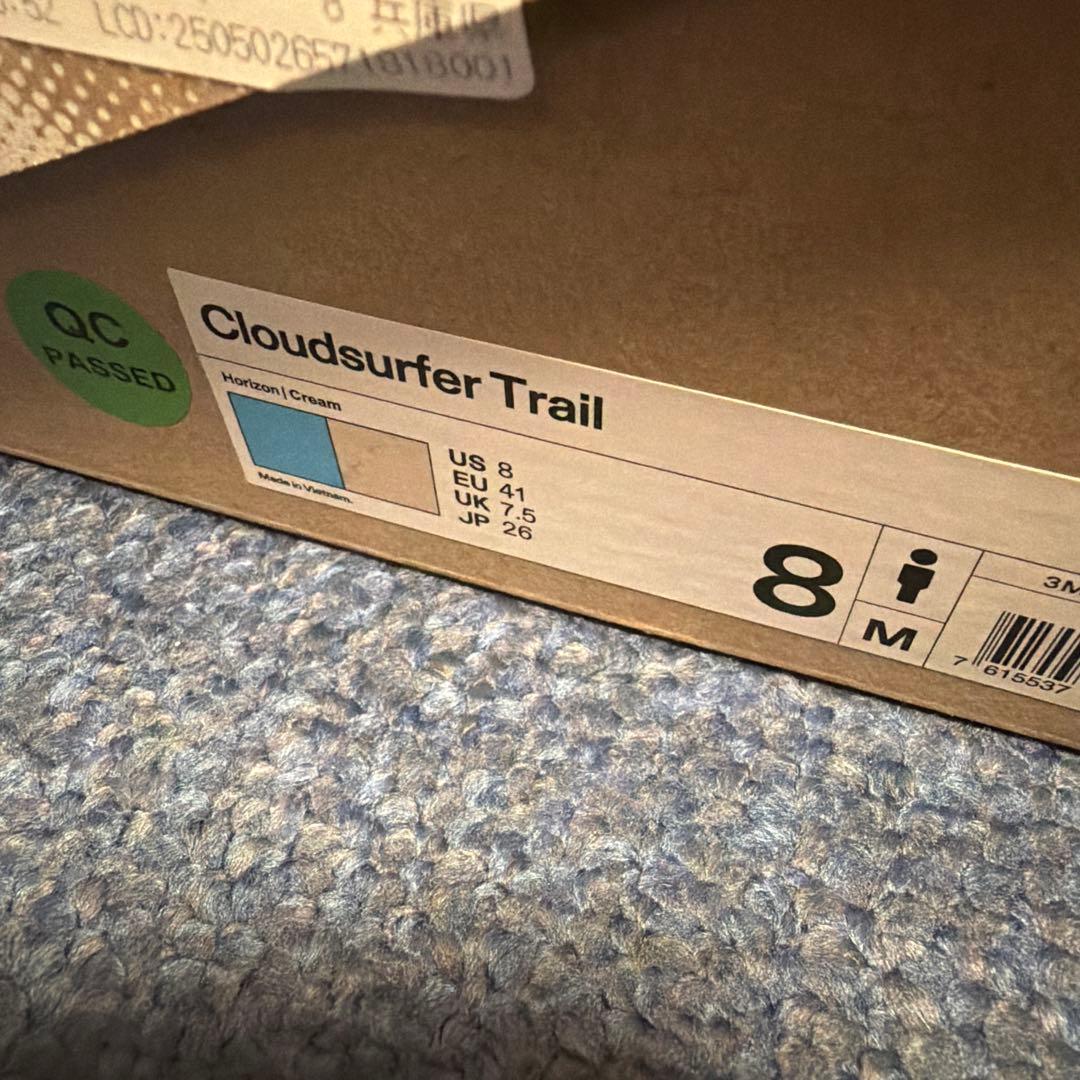 s*a様 On Cloudsurfer trail 26.0センチ