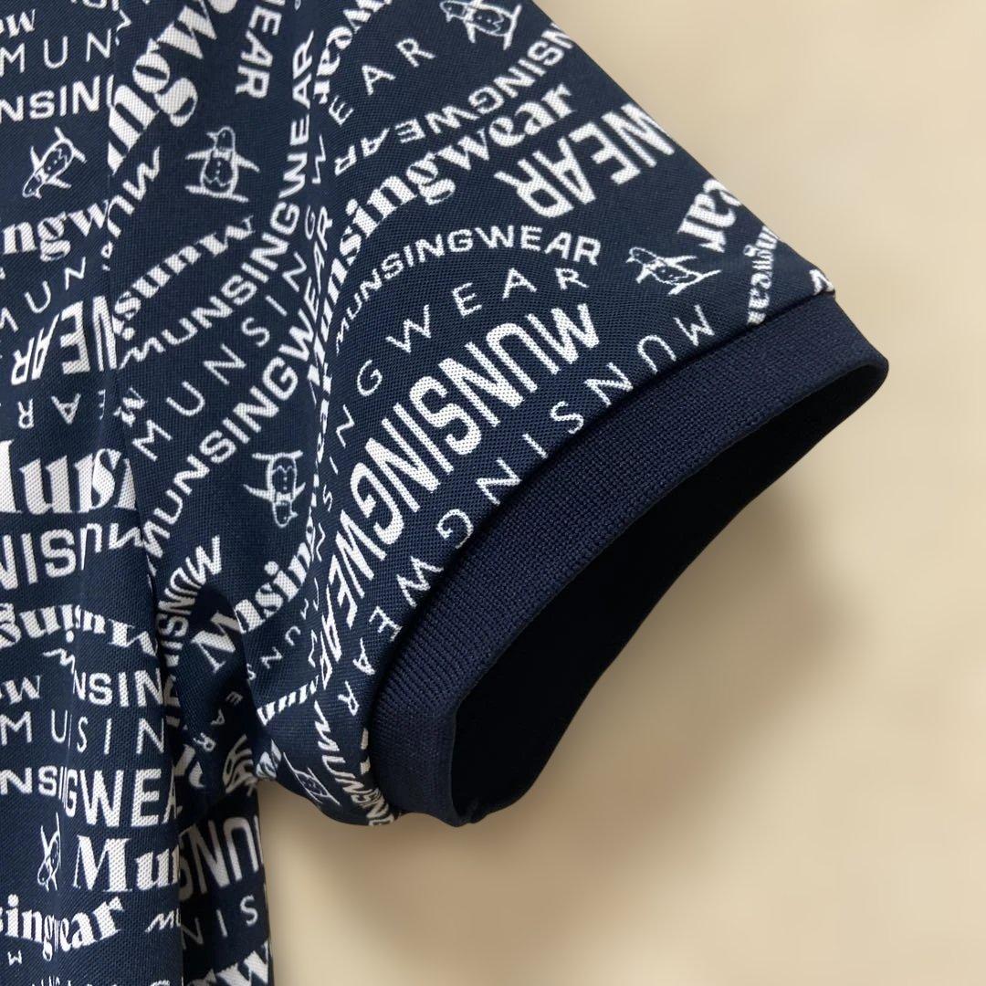Munsingwear レディスネイビー ロゴポロシャツLL