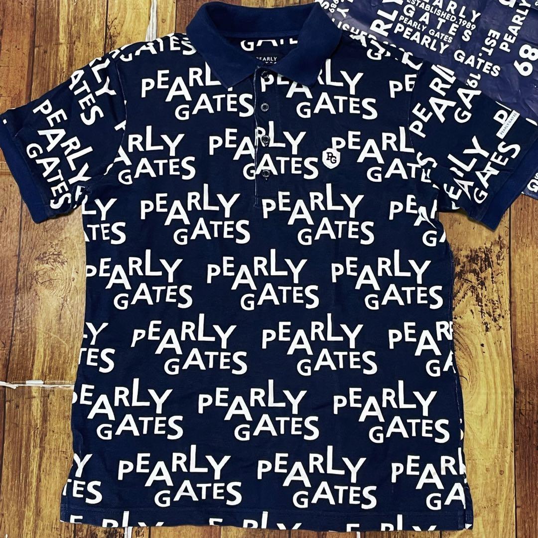 パーリーゲイツ　ポロシャツ　4 メンズ　M ネイビー　PEARLYGATES
