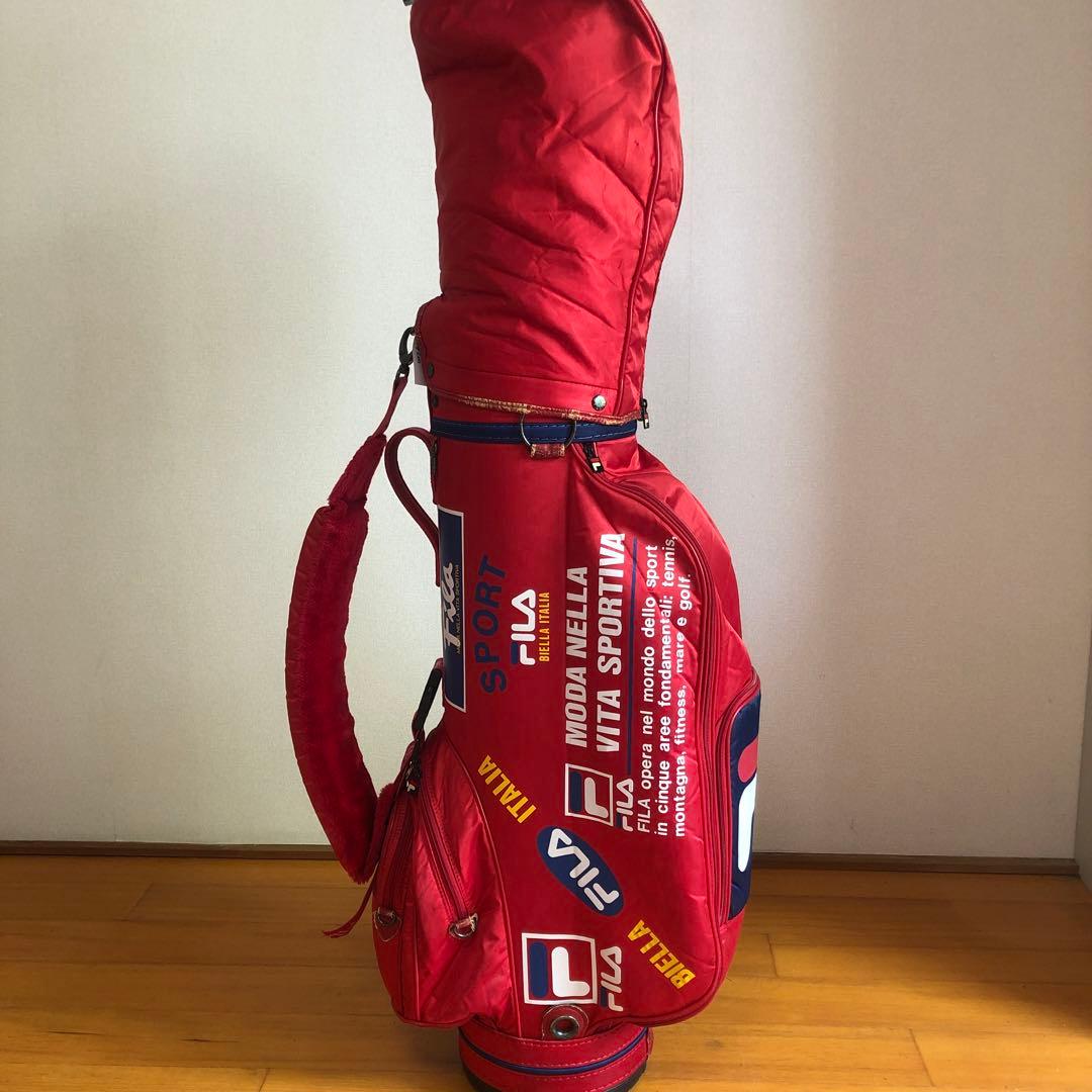 FILA フィラ キャディバック レッド フード付き 2.6kg