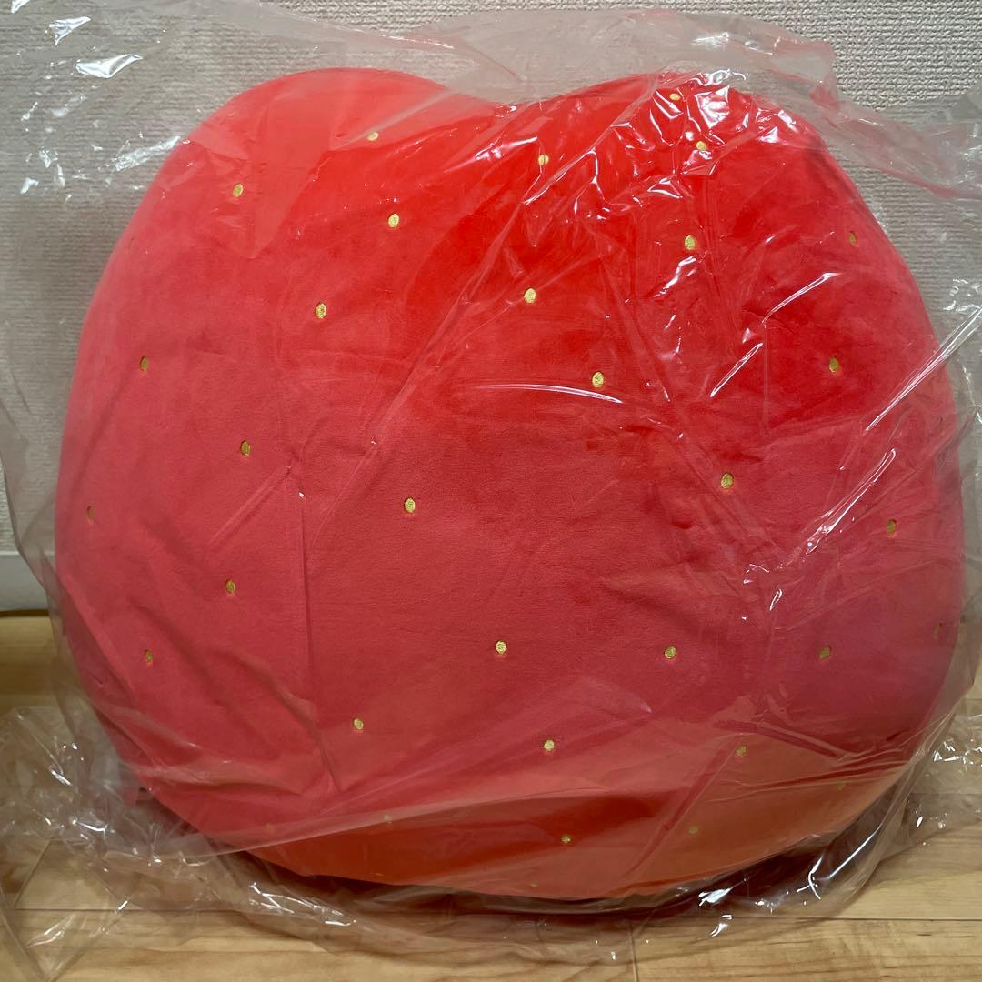 ナガノのいちご　ぬいぐるみくじ　A賞　超特大いちごぬいぐるみ　④