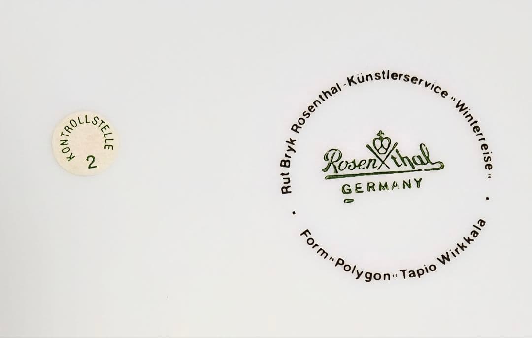 ヴィンテージ Rosenthal ローゼンタール 冬の旅 プレート 大皿 新品