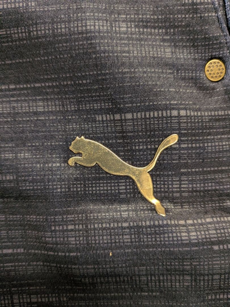 【新品・未使用】PUMA ストライプ ブラックパンツ