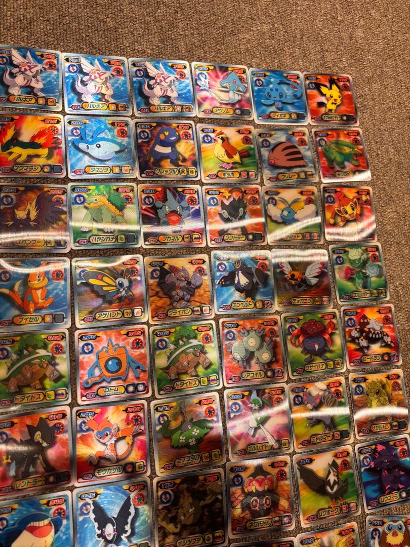 ポケモンシール最強烈伝　3D レックウザ　ギラティナ　など　まとめ売り　82枚