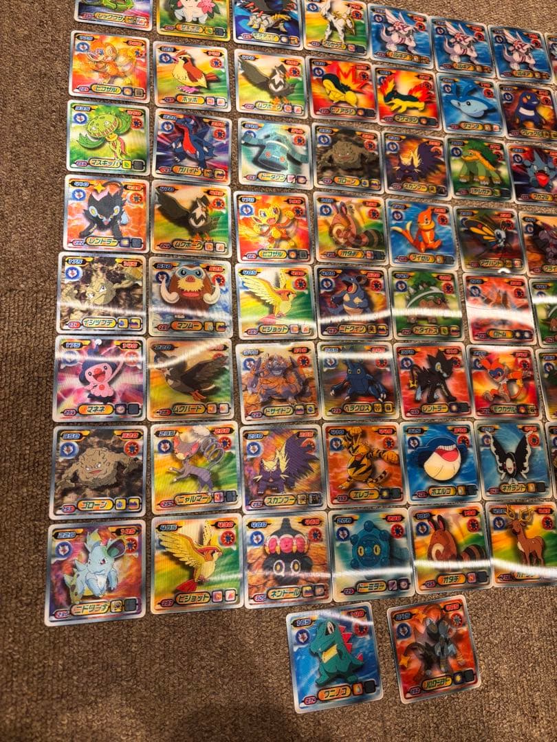 ポケモンシール最強烈伝　3D レックウザ　ギラティナ　など　まとめ売り　82枚