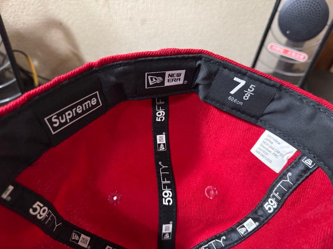 T*i様 Supreme × New Era 59FIFTY キャップ 赤 ボッ