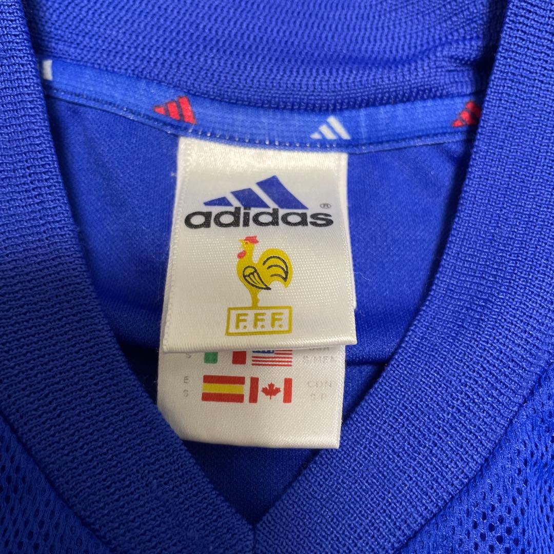 希少品 美品 Adidas サッカーフランス代表 ユニフォーム2002モデル M